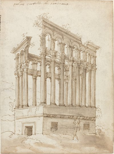 "Palais Tutelle" nær Bordeaux av Jacques Androuet Ducerceau I