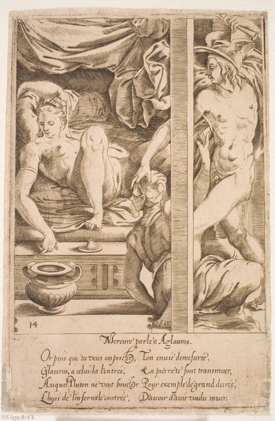 Mercury besøker Herse av Jacques Androuet Ducerceau d.Æ.