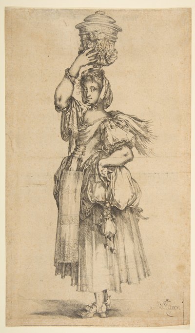 Gartner, fra Hortulanae-serien. av Jacques Bellange