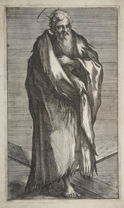 Saint Andrew, 1595-1616. av Jacques Bellange