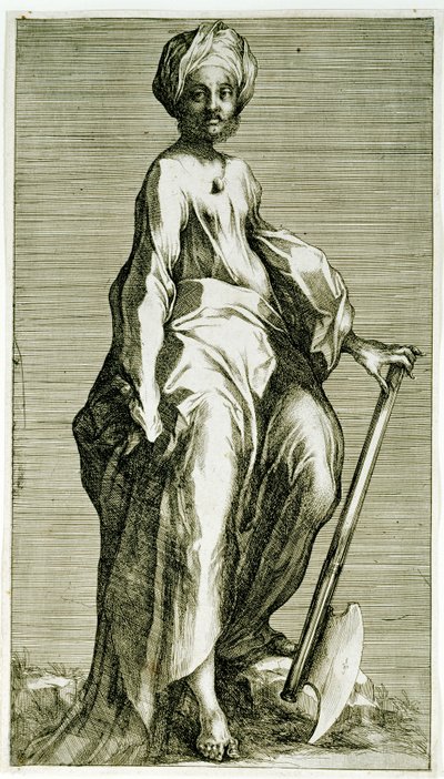 Saint Matthias, ca. 1600-1616 (etsing og gravering) av Jacques Bellange