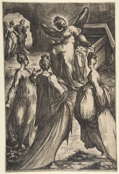 Tre Marys ved graven. av Jacques Bellange
