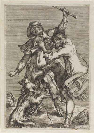 To tiggere slåss av Jacques Bellange