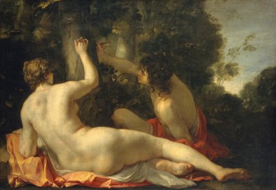 Angelica og Medoro, muligens tidlig på 1630-tallet. av Jacques Blanchard