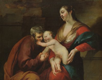 Den hellige familie av Jacques Blanchard
