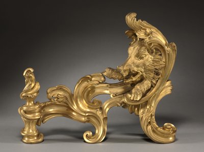 Et par Andirons av Jacques Caffieri