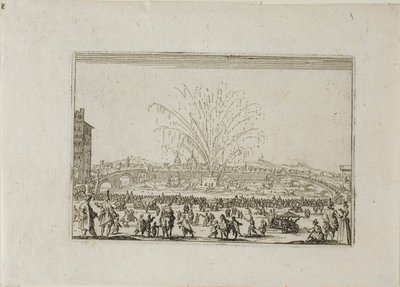 En festival på Arno, fra The Caprices av Jacques Callot