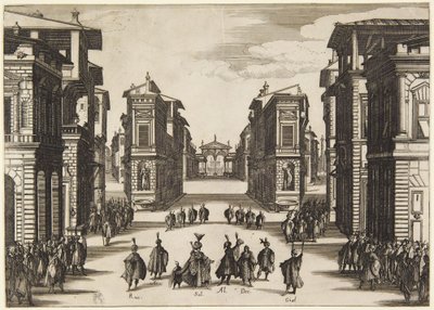 4. akt, fra serien Soliman av Jacques Callot