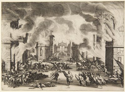 Akt 5, fra serien Soliman av Jacques Callot
