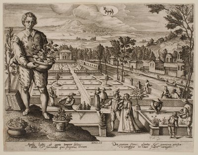 April, fra serien «Månedene» av Jacques Callot