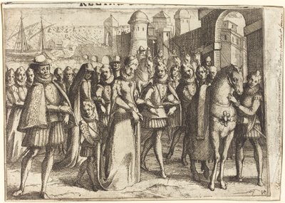 Ankomst til Valencia [recto] av Jacques Callot