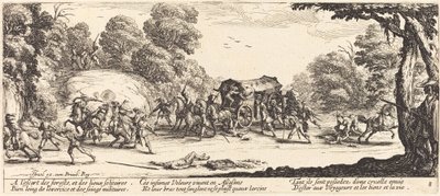 Angrep på en trener av Jacques Callot