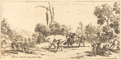 Angripe reisende på motorveien av Jacques Callot