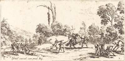 Angripe reisende på motorveien av Jacques Callot