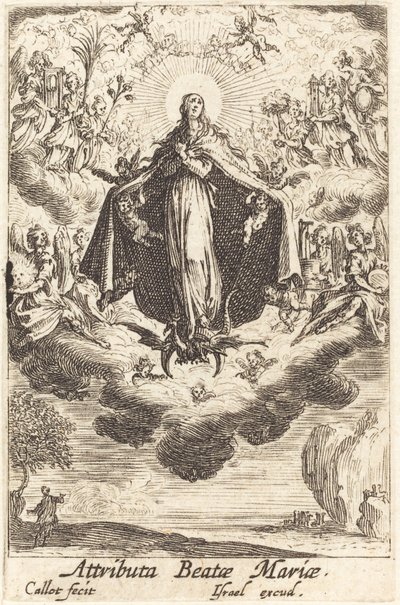Jomfruens attributter, i eller etter 1630. av Jacques Callot