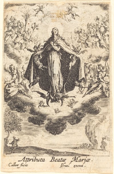 Jomfruens attributter, i eller etter 1630. av Jacques Callot
