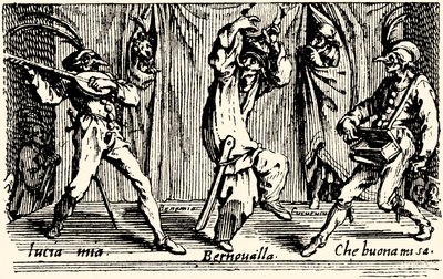 Balls of Sfessania - fra etsninger av Jacomo Callot. av Jacques Callot
