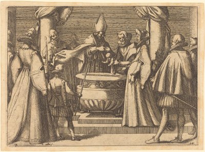 Dåp av prinsen av Spania av Jacques Callot