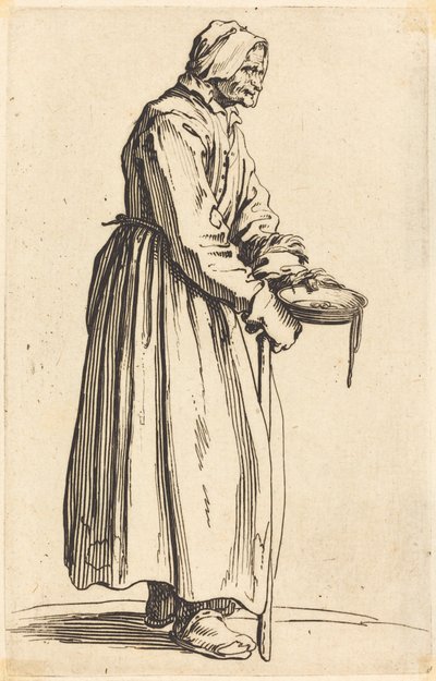 Tiggerkvinne med pan av Jacques Callot