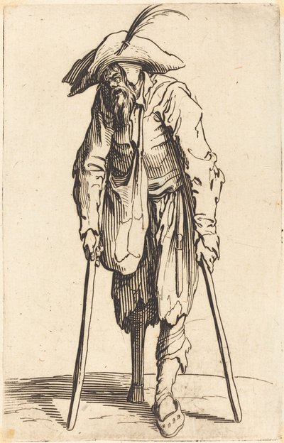Tigger med treben, ca. 1622. av Jacques Callot