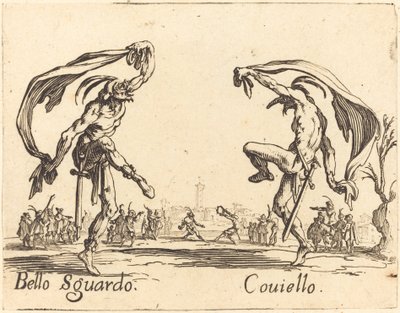 Bello Sguardo og Coviello av Jacques Callot