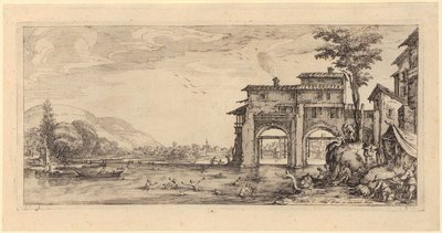 Barnemordet i Betlehem [Plate 1] av Jacques Callot