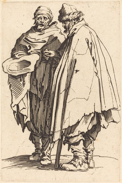 Blind tigger og ledsager av Jacques Callot