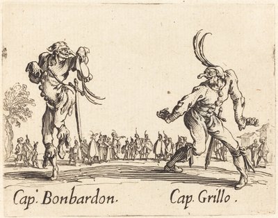 Kap. Bonbardon og Cap. Siriss av Jacques Callot