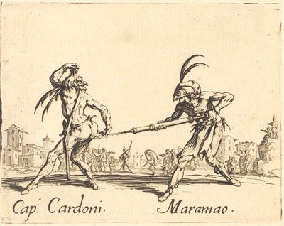 kap. Cardoni og Maramao av Jacques Callot