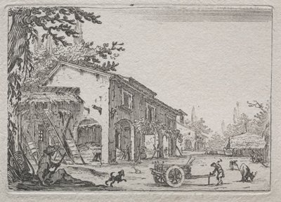 Caprices: Den italienske gården. av Jacques Callot