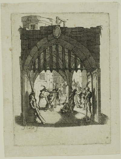 Christ Crowned with Thorns, fra The Small Passion av Jacques Callot