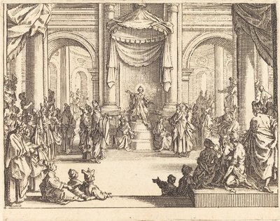 Kristus diskuterte med legene av Jacques Callot