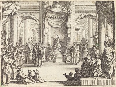 Kristus disputerer med legene, 1635. av Jacques Callot