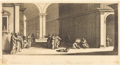 Kristus vasker apostlenes føtter av Jacques Callot