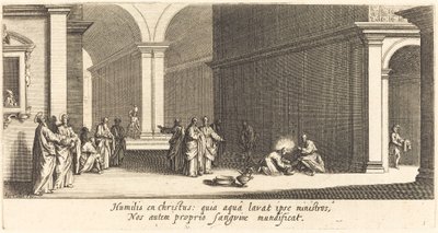 Kristus vasker apostlenes føtter av Jacques Callot