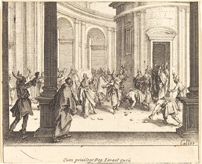 Kristus og kvinnen tatt i utroskap av Jacques Callot
