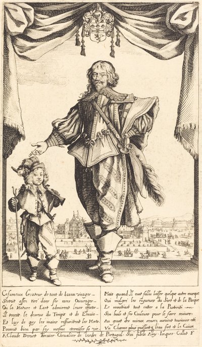 Claude Deruet og hans sønn, Jean av Jacques Callot