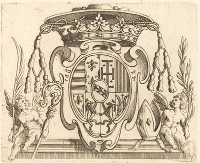 Våpenskjold til Nicolas Francis av Lorraine av Jacques Callot