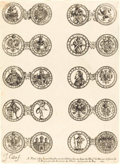 Mynter [plate 1] av Jacques Callot