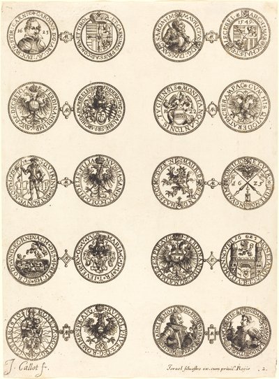 Mynter [plate 2] av Jacques Callot
