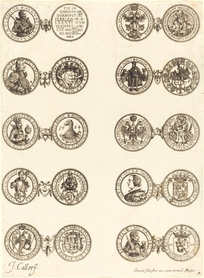 Mynter [plate 4] av Jacques Callot