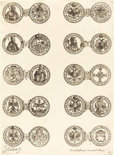 Mynter [plate 6]. av Jacques Callot
