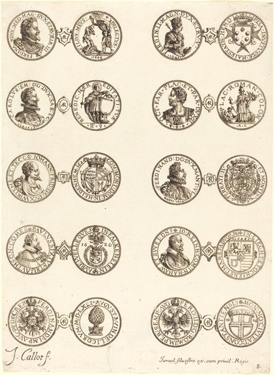 Mynter [plate 8] av Jacques Callot