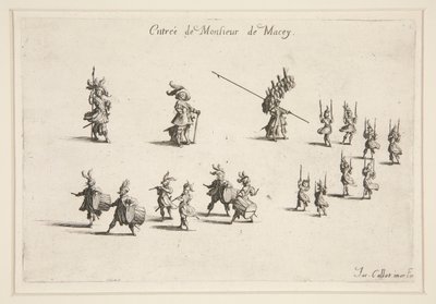 Kamp? La Barri?re, inngangen til M. de Macey av Jacques Callot