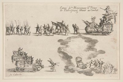 Kamp? la Barri?re, Entr?e du Prince de Plaltzbourg av Jacques Callot
