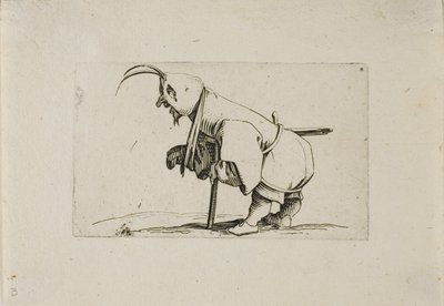 Cripple with a Cap, fra Varie Figure Gobbi av Jacques Callot