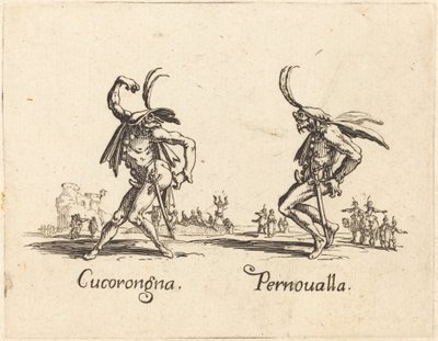 Cucorongna og Pernoualla av Jacques Callot