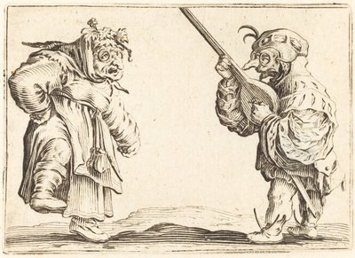Dansere med lut av Jacques Callot