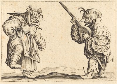 Dansere med lut, ca. 1622. av Jacques Callot