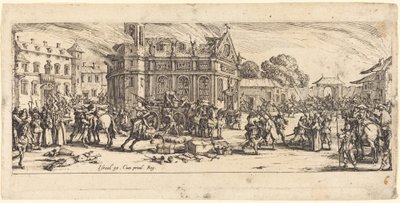 Ødeleggelse av et kloster av Jacques Callot